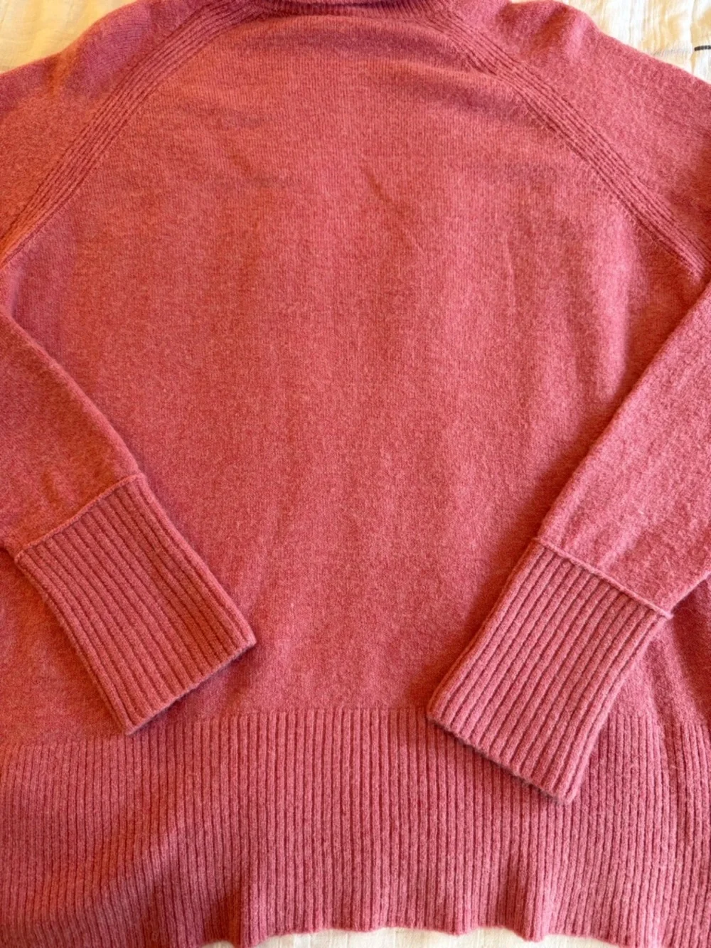 J.Crew Supersoft Turtleneck Sweater Pink Side Slits Large